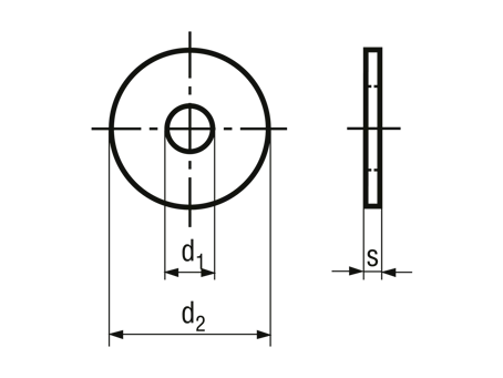 DIN 9021 (powiększona – „błotnikowa”/duże OD)